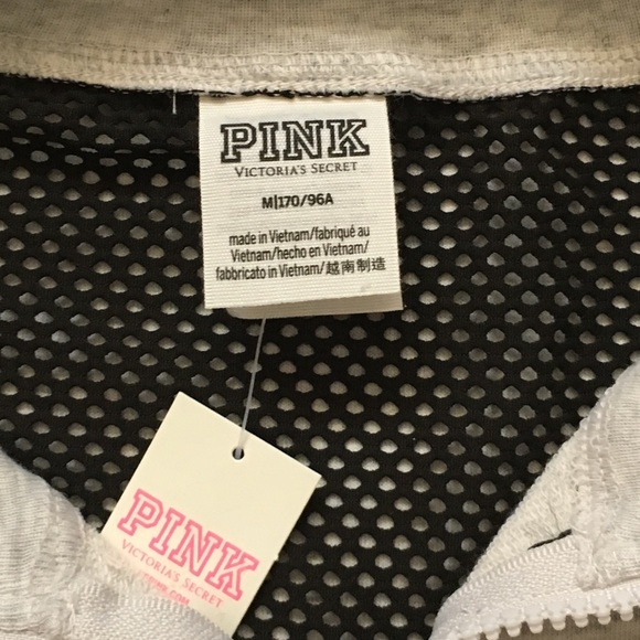 PINK VS Quarter-Zip Pullover Top Tee New With Tag - Picture 8 of 8